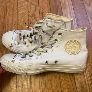 Converse High up-Top Sneakers in White Leather